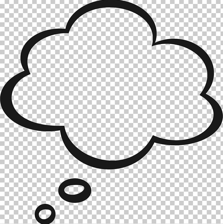 Thought Speech Balloon PNG, Clipart, Black And White, Bubble, Circle, Clip Art, Cloud Free PNG Download