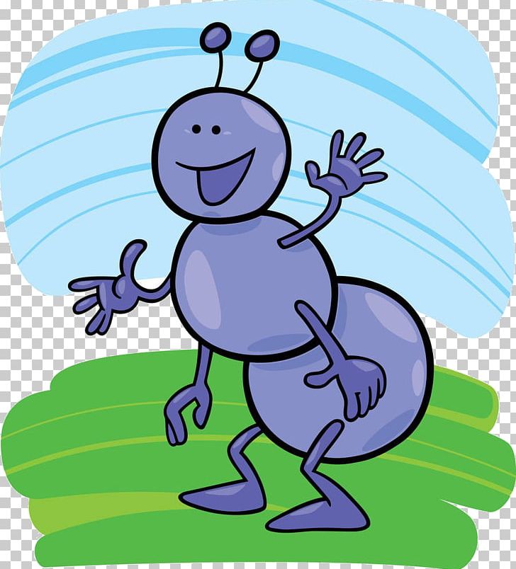 Ant Cartoon Illustration PNG, Clipart, Ant, Ants, Ants Material, Area, Blue Free PNG Download