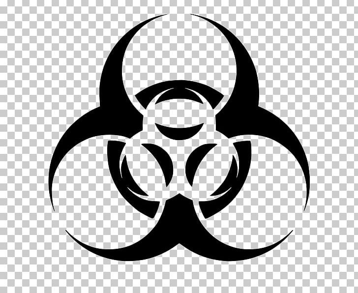 Biological Hazard Symbol PNG, Clipart, Artwork, Biohazart, Biological Hazard, Black, Black And White Free PNG Download
