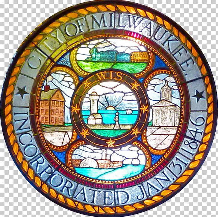 Seal Of Milwaukee Works Progress Administration History Of Milwaukee PNG, Clipart, Animals, Circle, City, Glass, History Of Milwaukee Free PNG Download