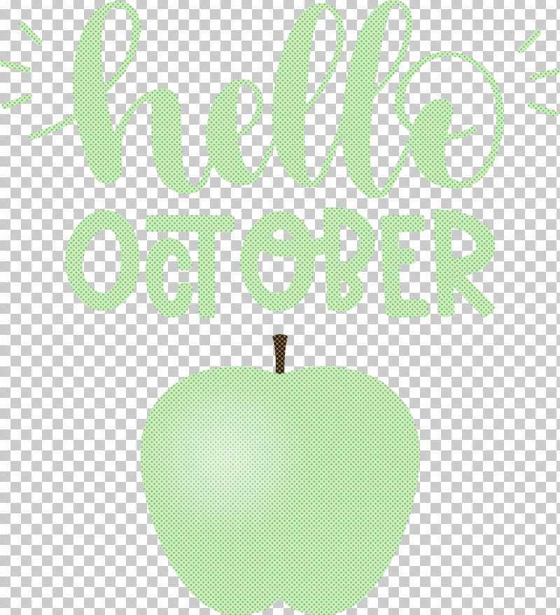 Hello October October PNG, Clipart, Apple, Biology, Fruit, Green, Hello October Free PNG Download