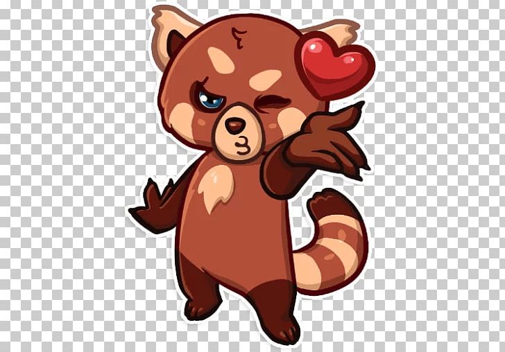 Giant Panda Red Panda Telegram Sticker Bear PNG, Clipart, Animals, Audrey Glamour, Bear, Beaver, Canidae Free PNG Download