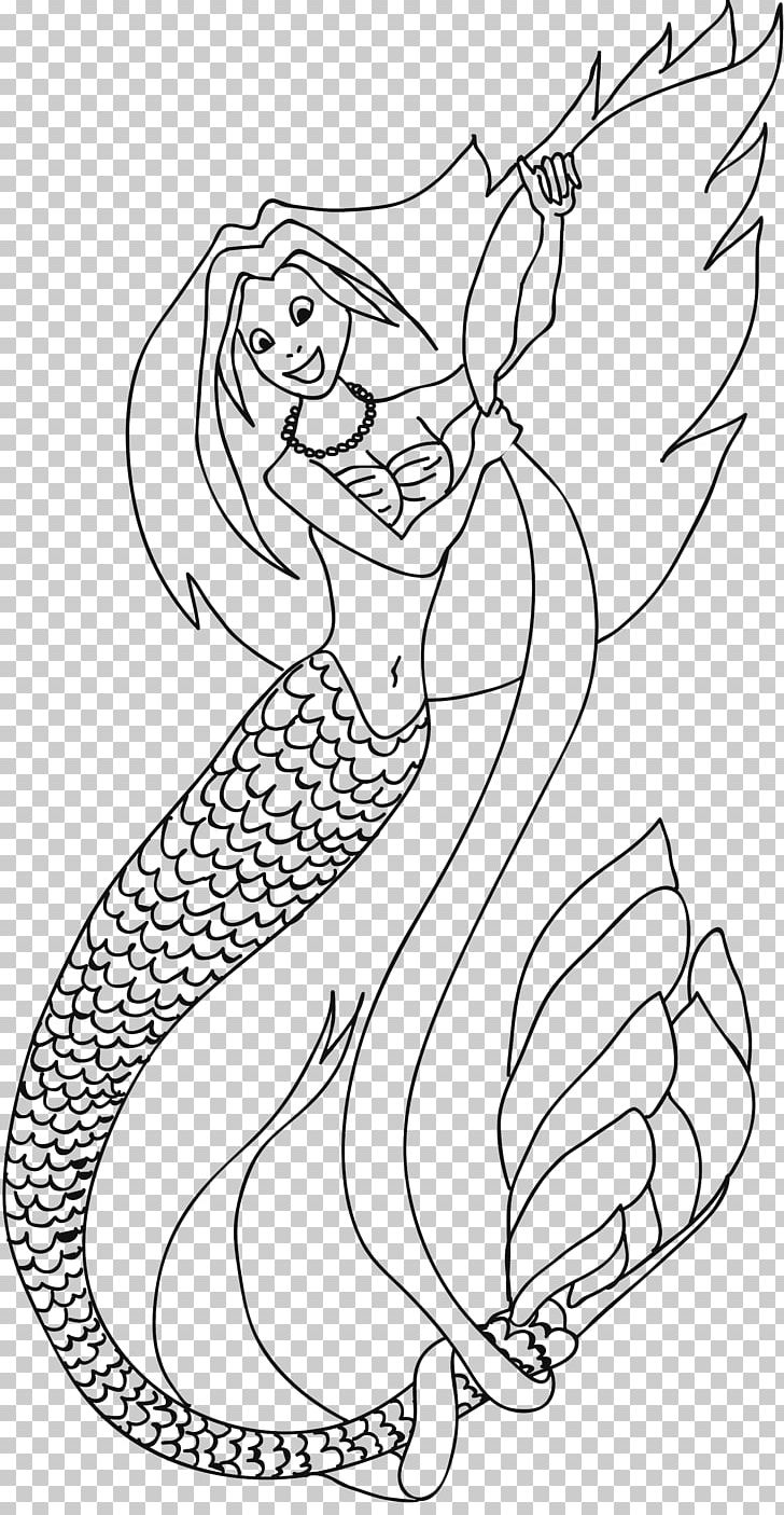 Ausmalbild Mermaid Coloring Book Neck Legendary Creature PNG, Clipart, Angle, Arm, Art, Artwork, Ausmalbild Free PNG Download
