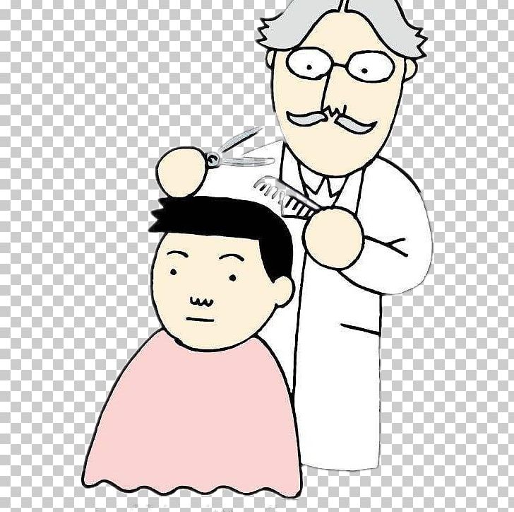 Barber Hair Care Hairstyle Scissors Shampoo PNG, Clipart, Boy, Cartoon, Child, Conversation, Explosion Effect Material Free PNG Download