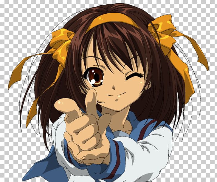 Haruhi Suzumiya Mikuru Asahina Kyon Desktop Anime PNG, Clipart, Black Hair, Cartoon, Computer Wallpaper, Desktop Wallpaper, Fictional Character Free PNG Download
