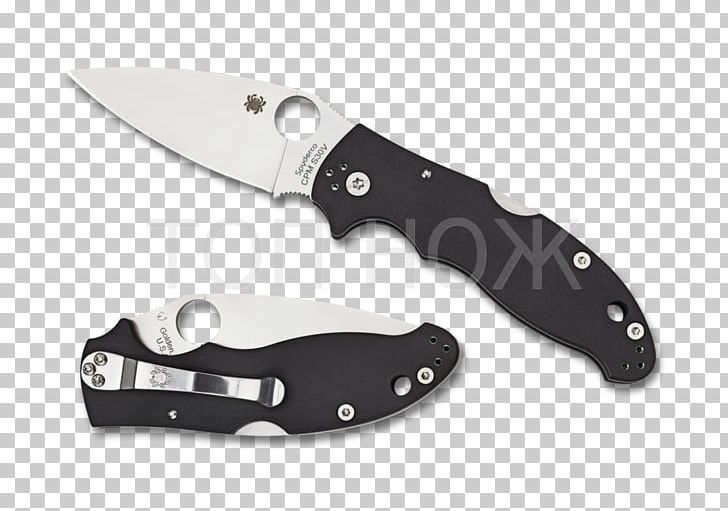 Hunting & Survival Knives Pocketknife Spyderco PNG, Clipart, Blade, Cold Weapon, Cpm S30v Steel, Cutting Tool, Golden Free PNG Download