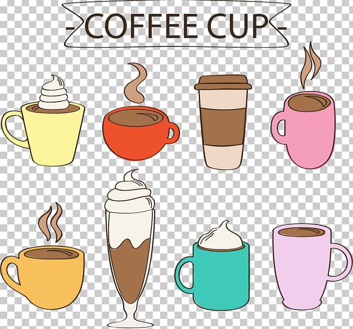 Coffee Latte Cappuccino Tea Cafe PNG, Clipart, Artwork, Cafe, Caffeine, Caffxe8 Macchiato, Cappuccino Free PNG Download