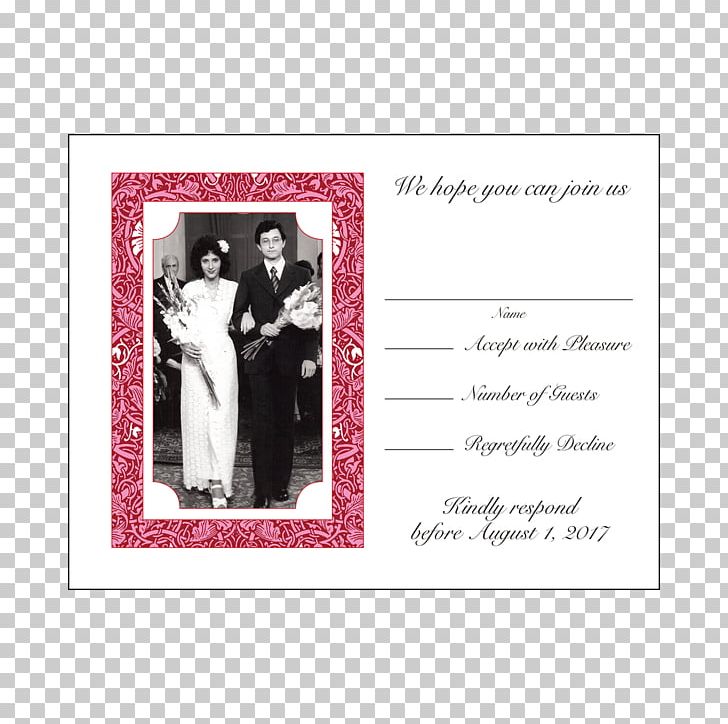Wedding Invitation Frames Wedding Anniversary PNG, Clipart, Anniversary, Convite, Holidays, Magenta, Picture Frame Free PNG Download