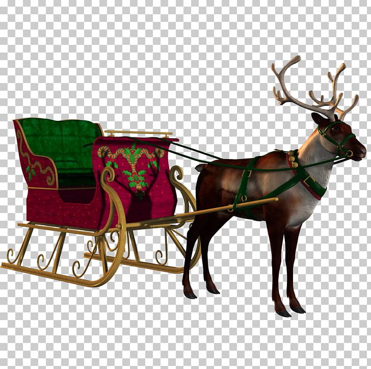 Santa Claus Village Reindeer Sled Christmas PNG, Clipart, Advent, Advent Calendars, Antler, Cart, Christmas Free PNG Download