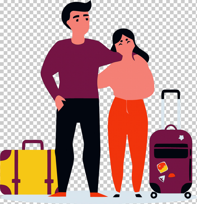 Couple Lover PNG, Clipart, Bag, Baggage, Cartoon, Couple, Hand Luggage Free PNG Download