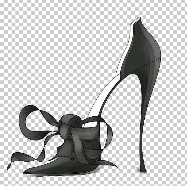 High-heeled Footwear Shoelace Knot Designer PNG, Clipart, Accessories, Basic Pump, Black And White, Black Hair, Black White Free PNG Download