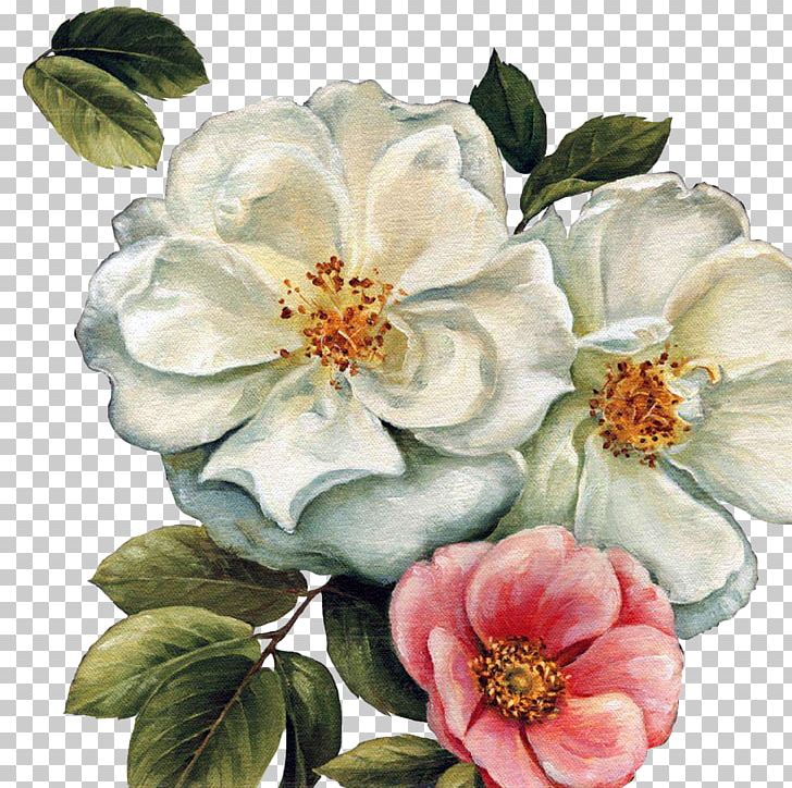 Paper Flower Painting Canvas Art PNG, Clipart, Blossom, Camellia, Canvas, Damask, Decoupage Free PNG Download