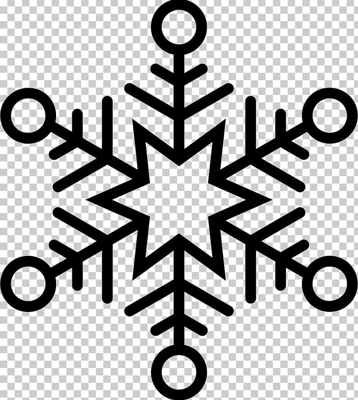 Snowflake Outline PNG, Clipart, Black And White, Circle