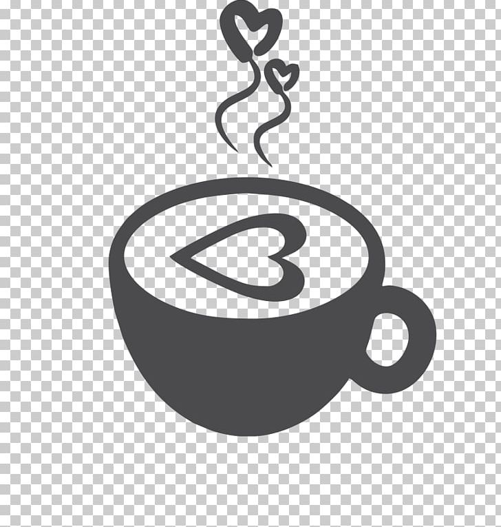 Coffee Cup Cafe Sticker Decal PNG, Clipart, Black And White, Bumper Sticker, Cafe, Circle, Coffee Free PNG Download