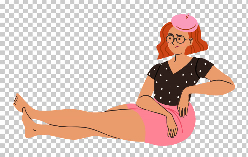 Relaxing Lady Woman PNG, Clipart, Abdomen, Cartoon, Girl, Joint, Lady Free PNG Download