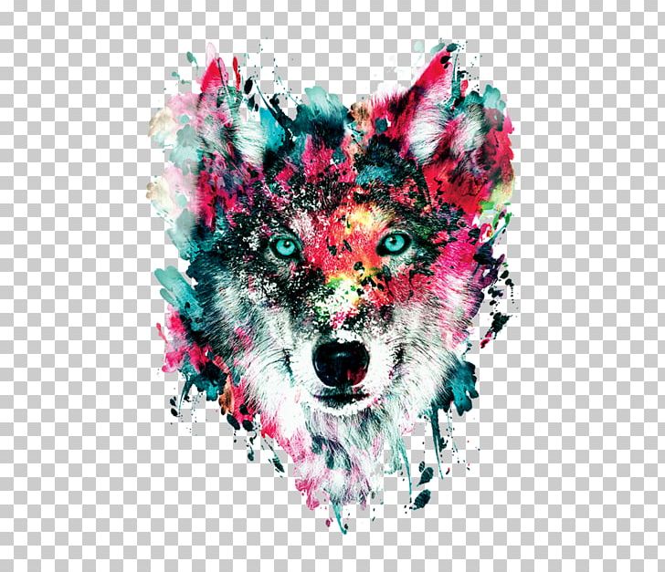 Wolf T-shirt Watercolor Painting Art Canvas PNG, Clipart, Animals, Art, Canvas, Canvas Print, Computer Wallpaper Free PNG Download
