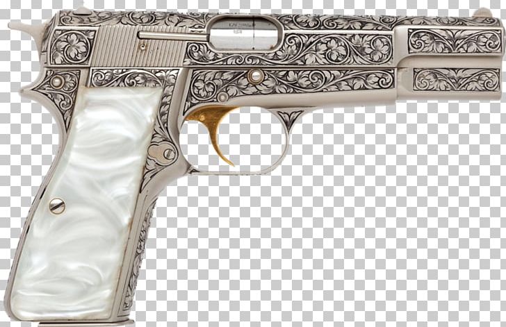 Revolver Browning Hi-Power Firearm Trigger Browning Arms Company PNG, Clipart, 919mm Parabellum, Air Gun, Brown, Browning Arms Company, Browning Hipower Free PNG Download
