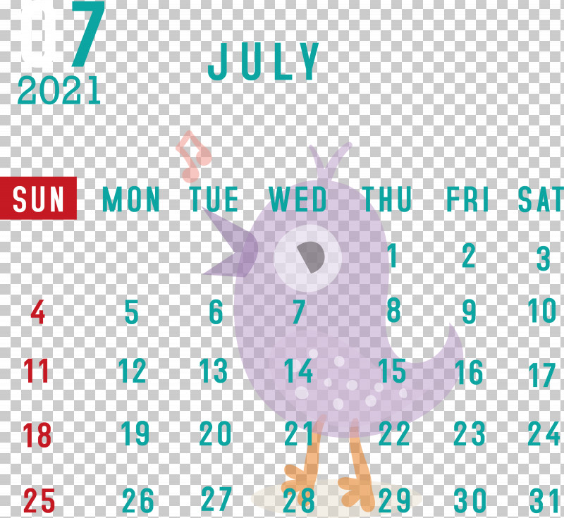 July 2021 Calendar July Calendar 2021 Calendar PNG, Clipart, 2021 Calendar, Biology, Cartoon, Diagram, Green Free PNG Download