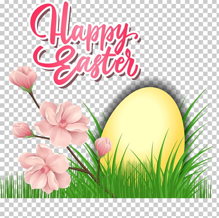 Easter Bunny Easter Egg PNG, Clipart, Chicken Egg, Computer Wallpaper, Easter Vector, Flower, Flowers Free PNG Download