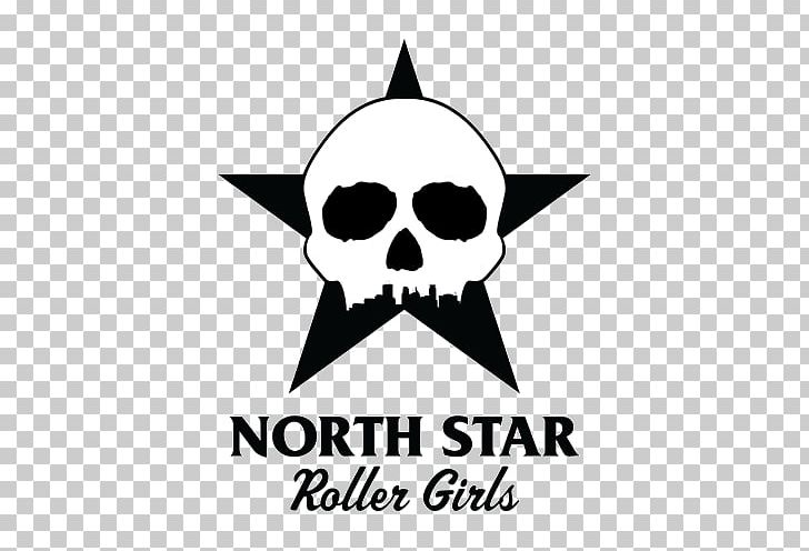 North Star Roller Derby Roller Skates Sports League Logo PNG, Clipart, Area, Artwork, Black, Black And White, Bone Free PNG Download
