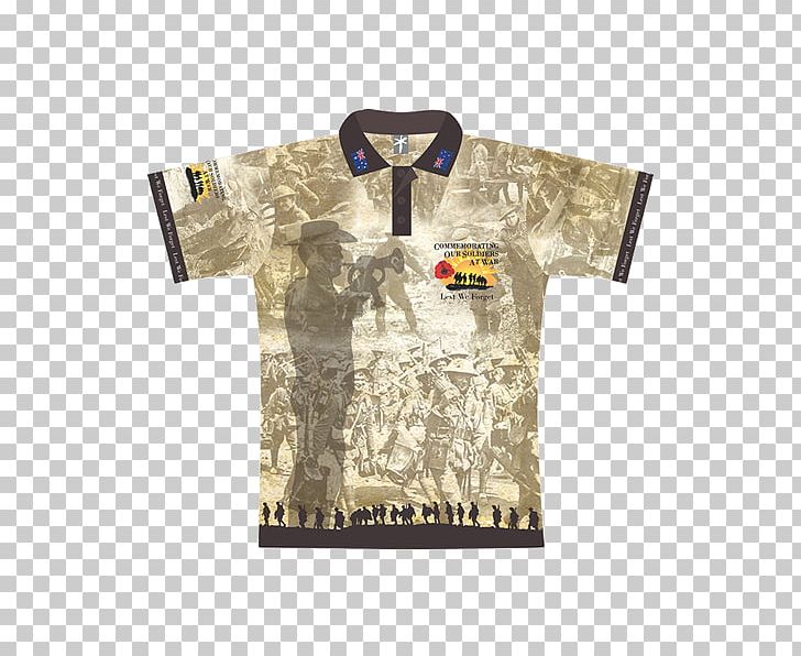 Printed T-shirt Sleeve Polo Shirt PNG, Clipart, Beige, Brand, Cairns, City War, Lest We Forget Free PNG Download