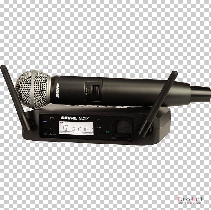 Shure SM58 Wireless Microphone Shure GLXD24/SM58 Shure Beta 58A PNG, Clipart, Audio, Audio Equipment, Electronic Device, Electronics, Gear 4 Free PNG Download