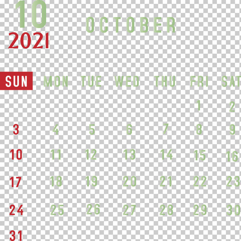 October 2021 Printable Calendar 2021 Monthly Calendar Printable 2021 Monthly Calendar Template PNG, Clipart, 2021 Monthly Calendar, Angle, Area, Green, Line Free PNG Download