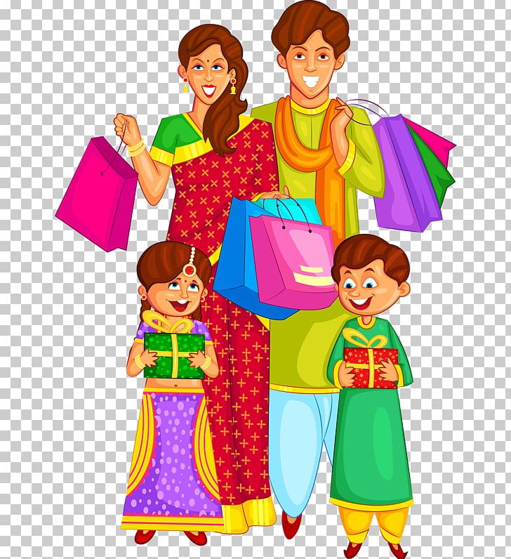 Happy Diwali Family Graphics PNG, Clipart, Art, Child, Clothing, Clown, Costume Free PNG Download