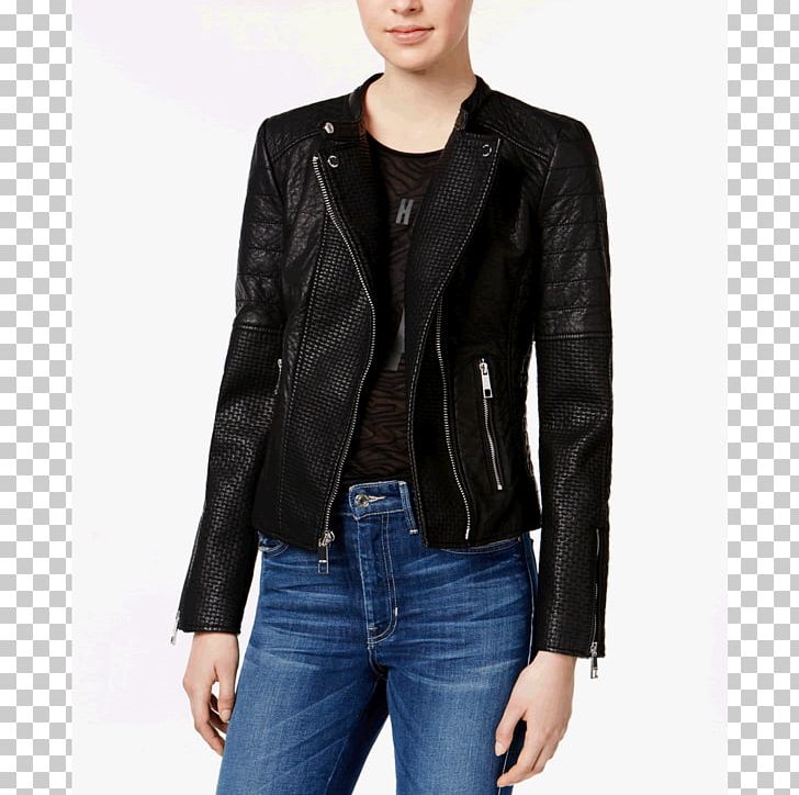 Leather Jacket Artificial Leather Clothing Guess PNG, Clipart,  Free PNG Download