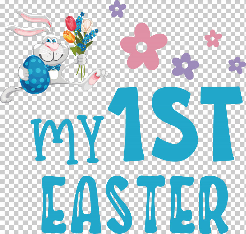 My 1st Easter Easter Bunny Easter Day PNG, Clipart, Behavior, Easter Bunny, Easter Day, Happiness, Line Free PNG Download