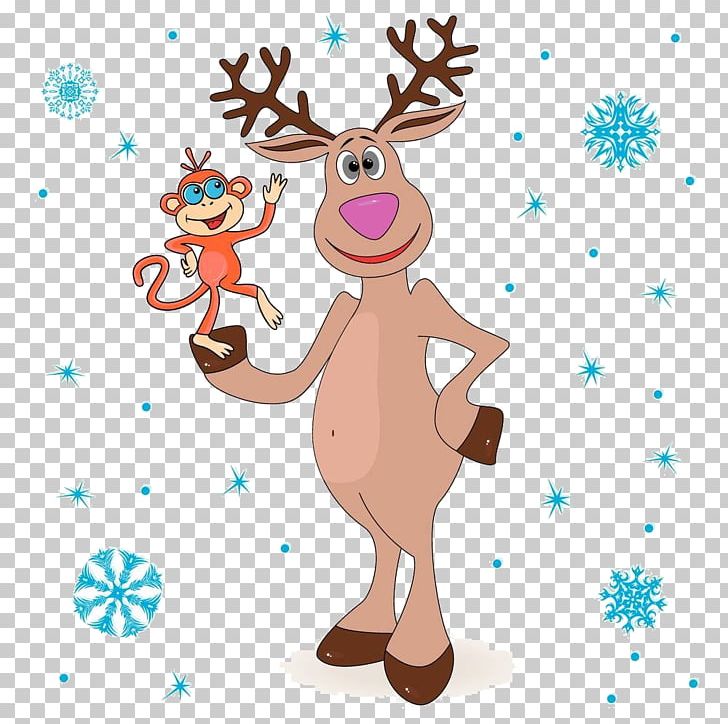 Reindeer Santa Claus Christmas PNG, Clipart, Animals, Art, Balloon Cartoon, Boy Cartoon, Cartoon Free PNG Download