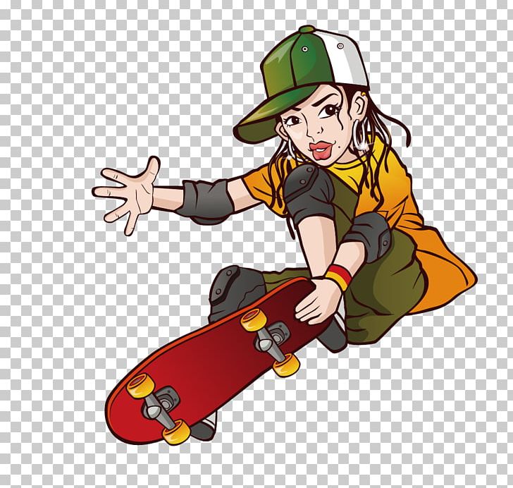 Skateboarding Girl Distribution Company PNG, Clipart, Anime Girl, Art ...