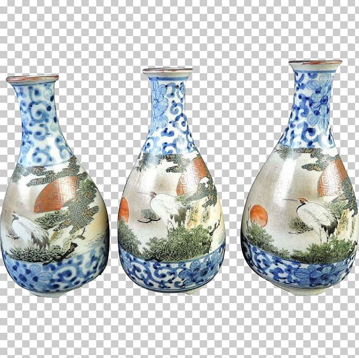 Sake Set Ceramic Kutani Ware Japanese Cuisine PNG, Clipart, Antique, Artifact, Bottle, Ceramic, Flowers Free PNG Download