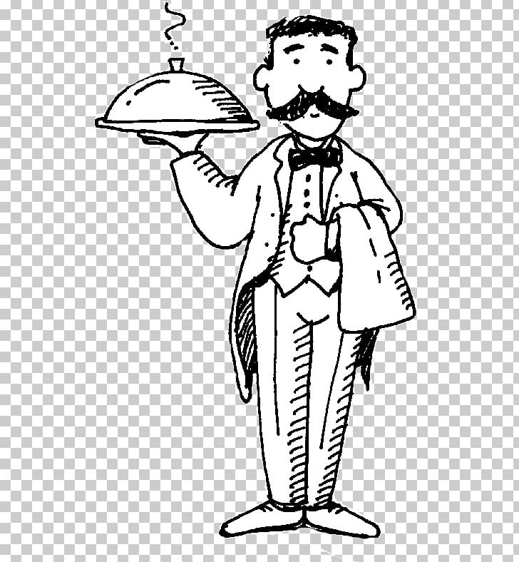Waiter PNG, Clipart, Arm, Art, Artwork, Black And White, Cartoon Free PNG Download