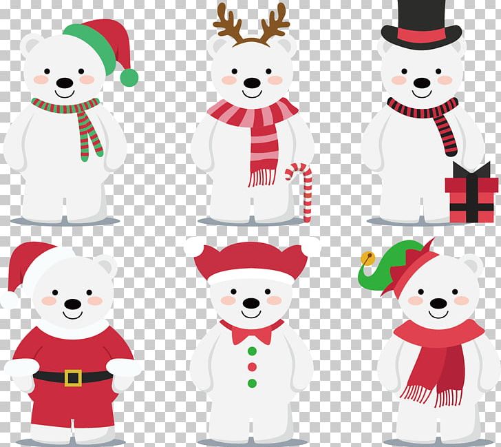 Baby Polar Bear Christmas PNG, Clipart, Bear, Bear Vector, Christmas, Christmas Decoration, Christmas Frame Free PNG Download