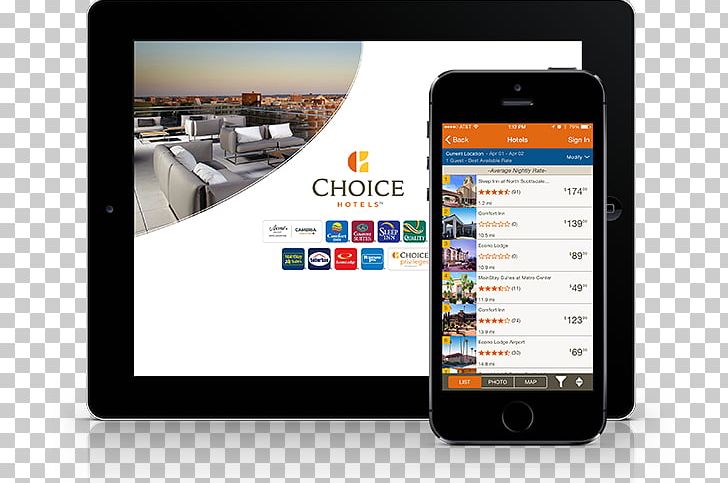Online Hotel Reservations Choice Hotels Mobile App Application Software PNG, Clipart, Accommodation, Choice, Communication, Communication Device, Display Advertising Free PNG Download