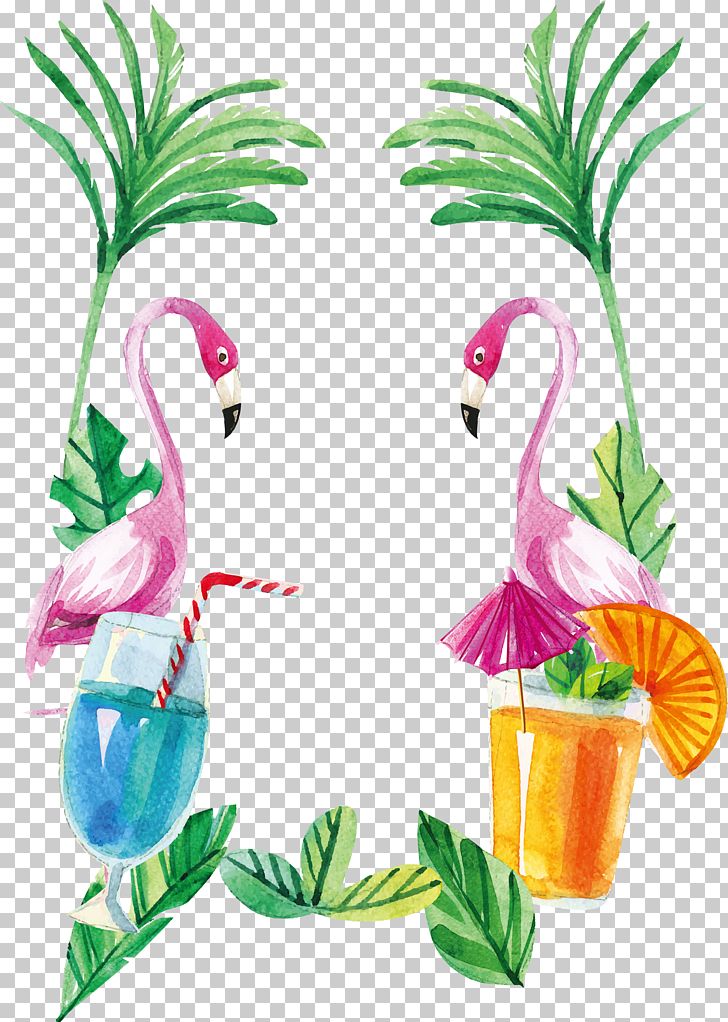 Flamingos Euclidean PNG, Clipart, Bird, Border, Border Frame, Branch, Clip Art Free PNG Download