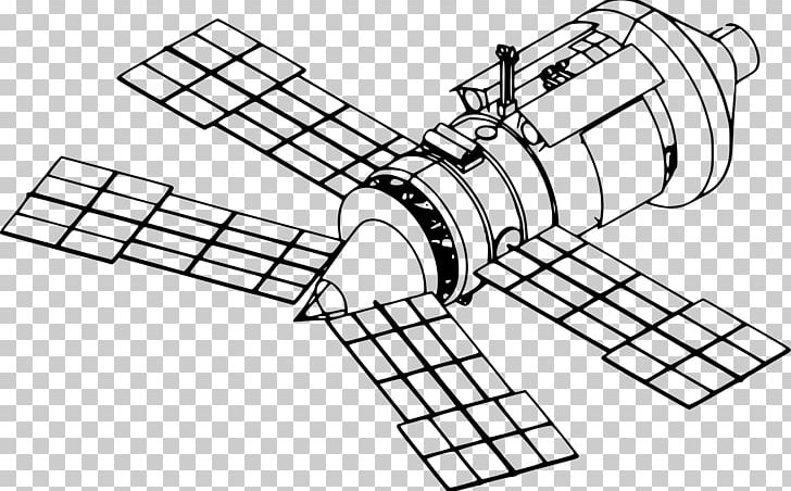Mir Spektr Space Station Priroda Docking And Berthing Of Spacecraft PNG, Clipart, Angle, Black And White, Diagram, Drawing, Gambar Free PNG Download