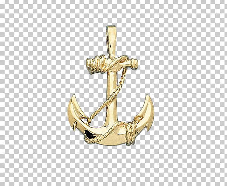 Men's Anchor Pendant Necklace In 10k Gold Colored Gold PNG, Clipart,  Free PNG Download