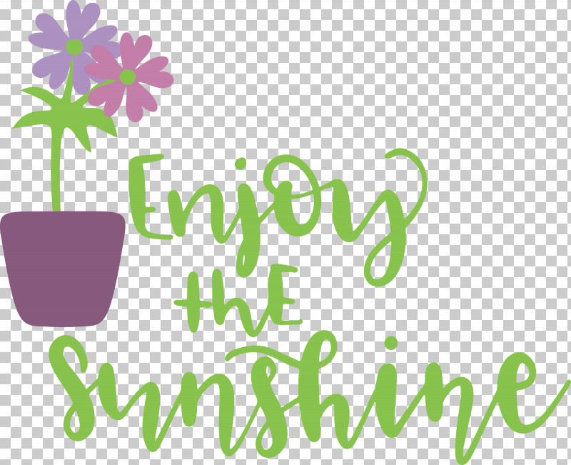 Sunshine Enjoy The Sunshine PNG, Clipart, Floral Design, Flower, Green, Leaf, Logo Free PNG Download