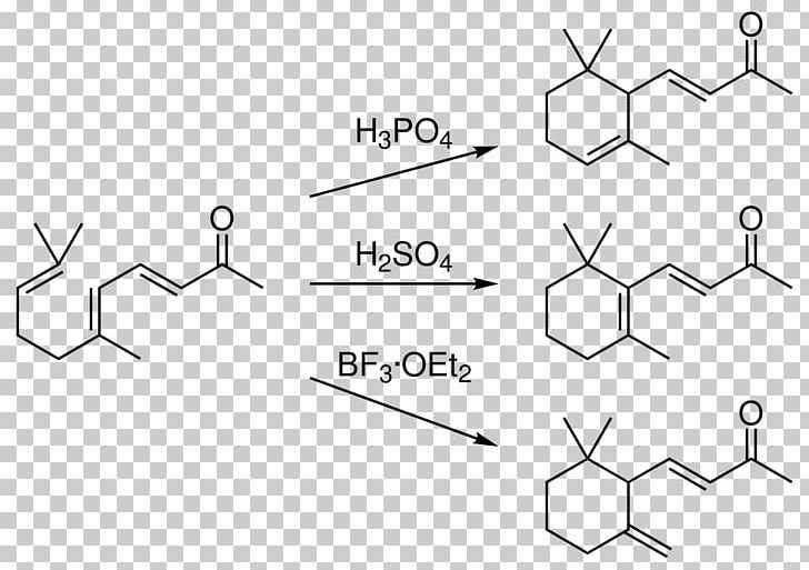 Ionone Trivial Name Isomer Ketone Pseudojonon PNG, Clipart, Angle, Area, Black And White, Carotene, Ciclizzazione Free PNG Download