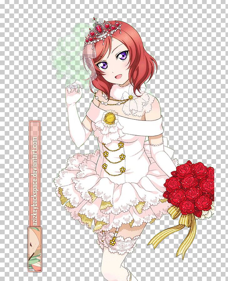 Maki Nishikino Love Live! School Idol Festival Cosplay Wedding Dress Costume PNG, Clipart, Art, Bride, Brown Hair, Clothing, Clothing Accessories Free PNG Download