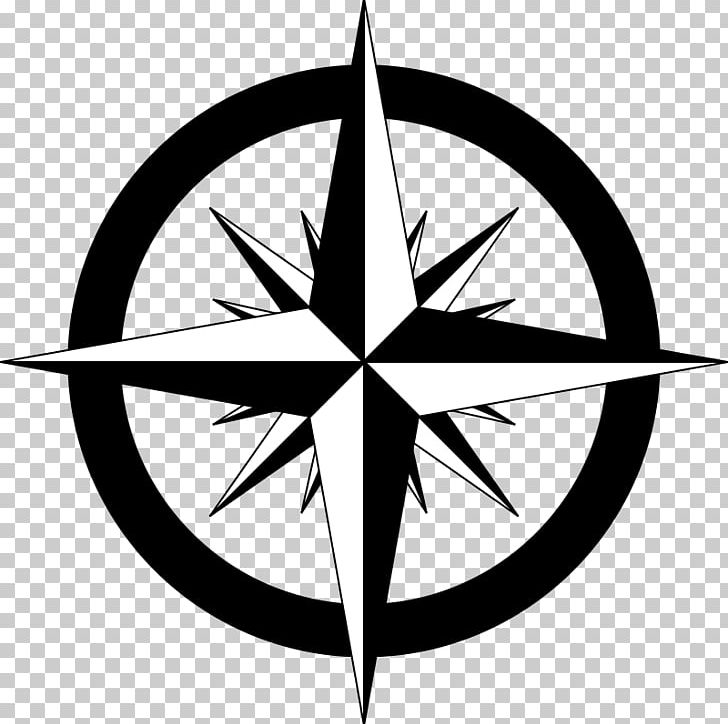 North Compass Rose PNG, Clipart, Artwork, Black And White, Cardinal Direction, Circle, Compass Free PNG Download