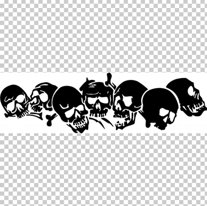 Decal Bumper Sticker Die Cutting Human Skull Symbolism PNG, Clipart, Adhesive, Automotive Design, Black, Black And White, Bone Free PNG Download