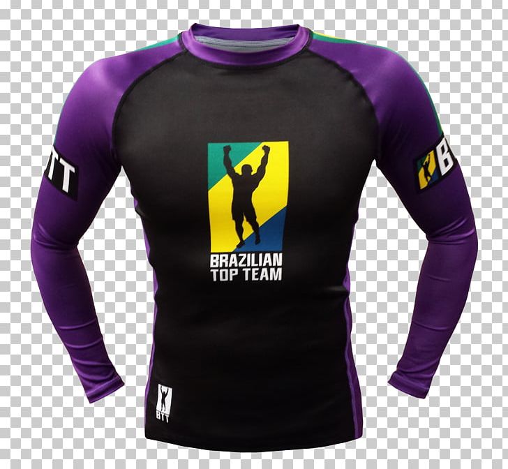 Long-sleeved T-shirt Rash Guard Brazilian Top Team Jersey PNG, Clipart, Active Shirt, Brand, Brazilian, Brazilian Top Team, Btt Free PNG Download