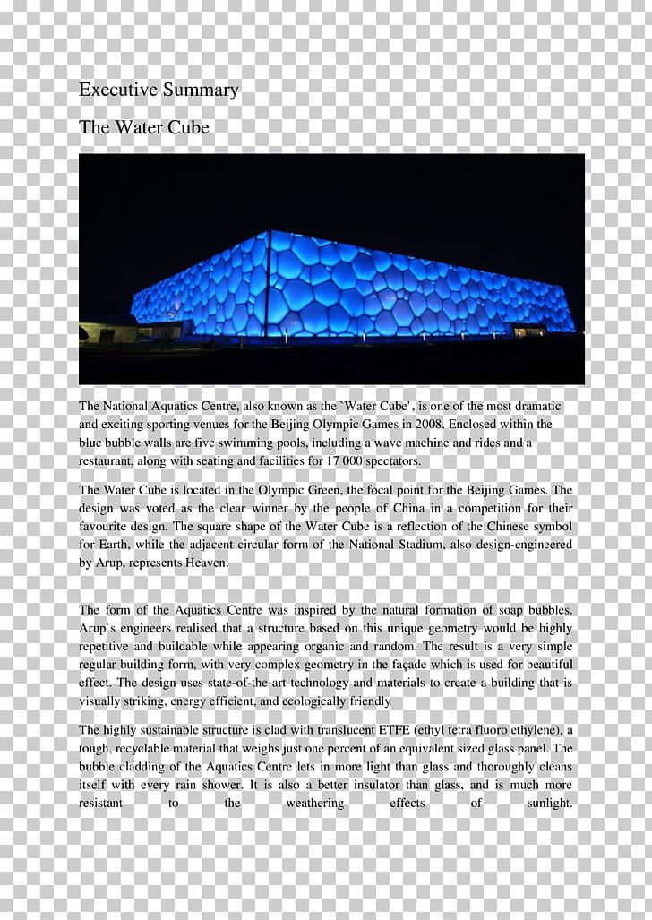 Beijing National Aquatics Center Angle PNG, Clipart, Angle, Art, Beijing, Beijing National Aquatics Center, Brochure Free PNG Download