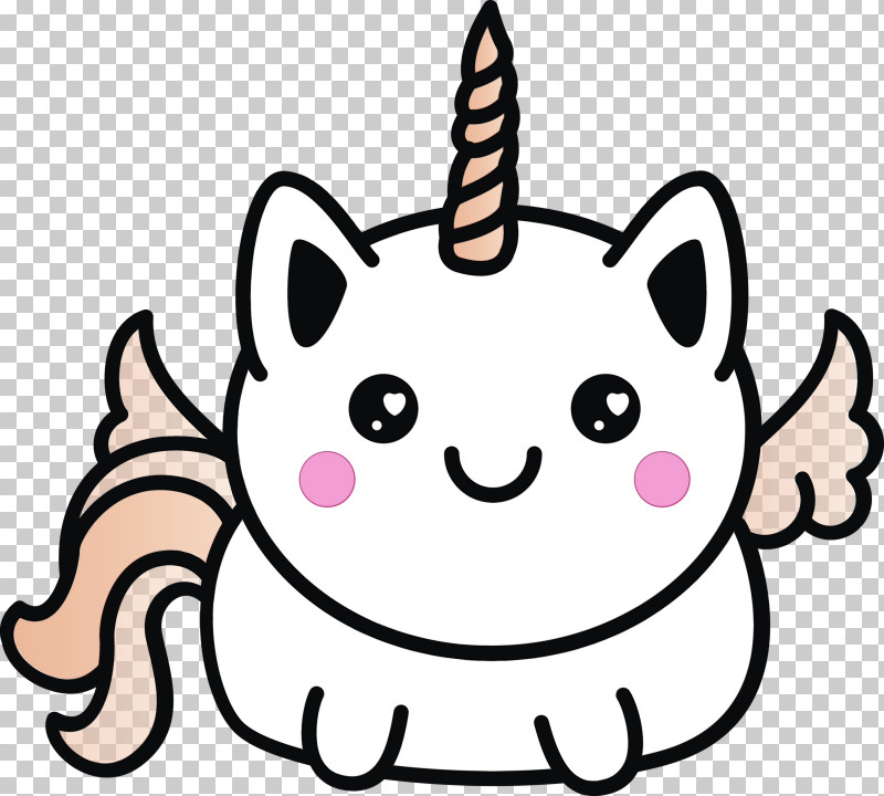 White Head Pink Cat Cartoon PNG, Clipart, Cartoon, Cartoon Unicorn, Cat, Cheek, Cute Unicorn Free PNG Download