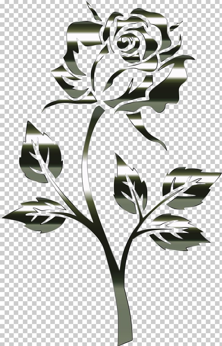 Rose Silhouette Color PNG, Clipart, Black And White, Branch, Color, Crimson, Flora Free PNG Download