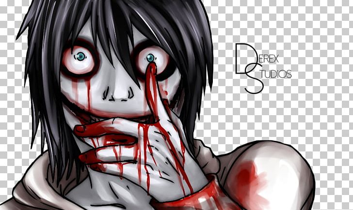 Jeff The Killer Creepypasta YouTube Squidward Tentacles PNG, Clipart, Anime, Black Hair, Blood, Brown Hair, Computer Wallpaper Free PNG Download