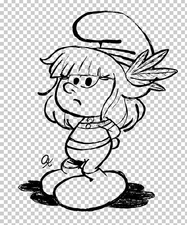 Smurfette Art Drawing The Smurfs PNG, Clipart, Art, Artwork, Black, Black And White, Cartoon Free PNG Download
